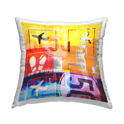 Housse et insert de coussin décoratif en polyester