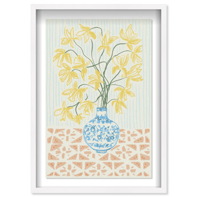 Yellow Iris Summer Print by Oliver Gal