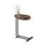 Table d'appoint en forme de C 2 pièces, table de bout en C pour canapé et table de chevet, tables d'appoint Couch, table de bout en C en bois avec glissière en métal pour le salon de la chambre à coucher-1279835536