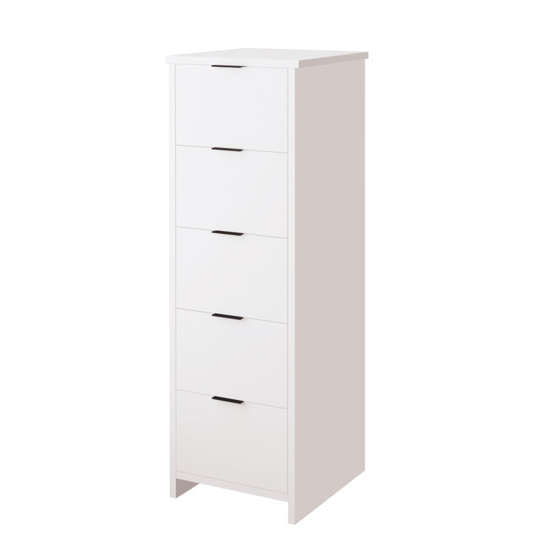 Laura Rectangle Accent Cabinet, White