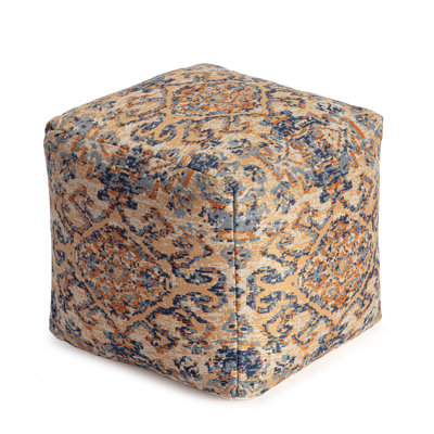 Glaspy 20" X 20" X 20" Multicolor Pouf
