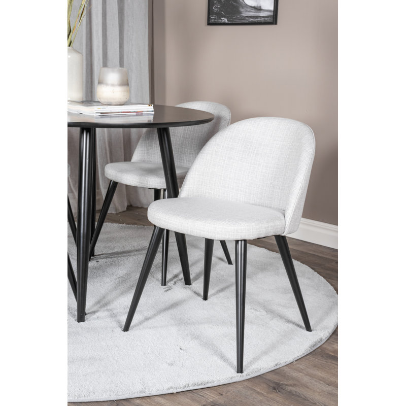 Velasco 4 - Person Dining Set, Light Grey, Grey