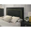 Ensemble de chambre à coucher de style contemporain avec grand lit 3 pièces et tables de chevet 2X