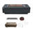 Elementi Granville 60" Natural Gas Concrete Outdoor Fire Pit Table Bundle Includes Stainless Steel Lid And Glass Wind Guard