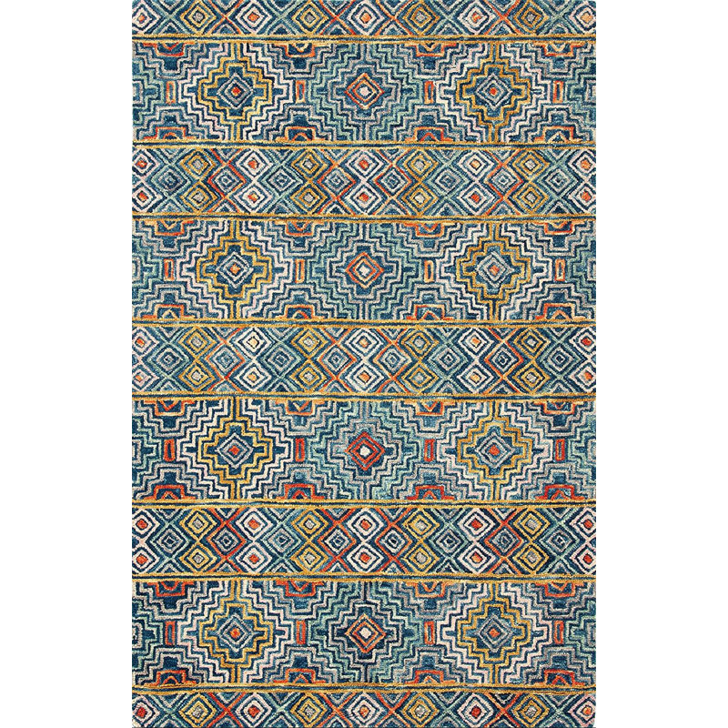 Deyoung Hand Tufted Cotton Geometric Rug, Rectangle 4' x 6'