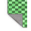 Tapis abstrait vert émeraude lavable à la machine 805-2008666909
