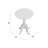 Classic White 30" Round Bar Table with Space-Saving Pedestal Design-2089458313