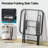Metal Square Patio Folding Side Table-690909783