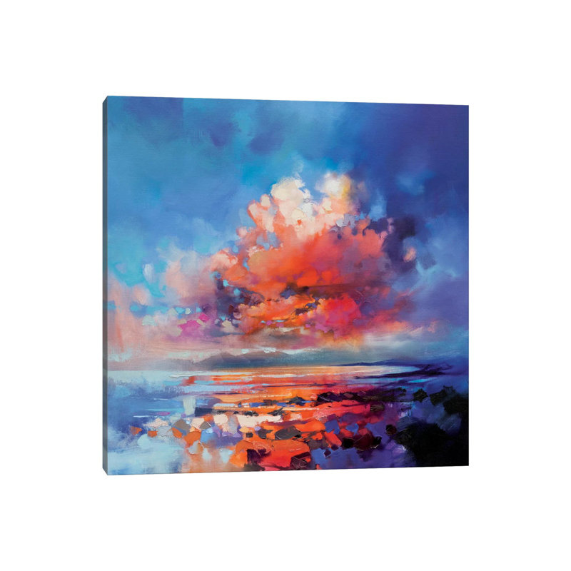 «Cluster Cloud» par Scott Naismith - impression d'art graphique, Pas de tapis, Toile tendue, H 12 po x l 12 po x P 1,5 po