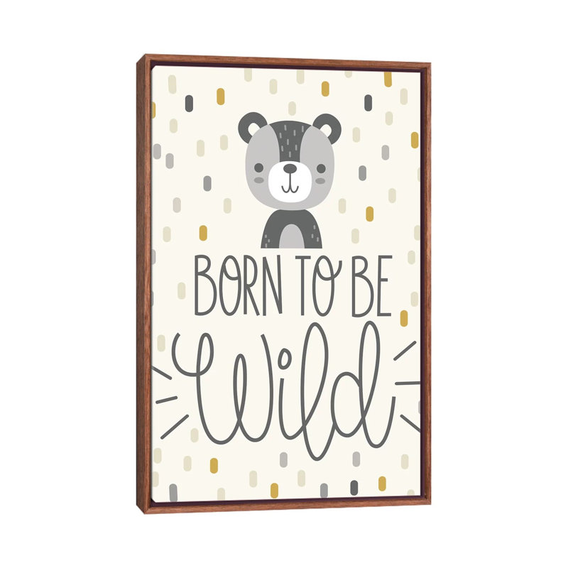 «Cute and Wild III», art encadré, H 40 po x l 26 po x P 1,5 po, Toile classique avec cadre brun