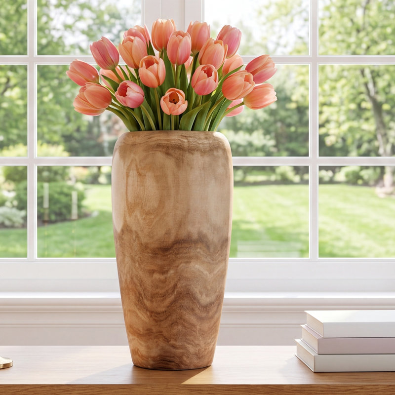 Handmade Wood Table Vase