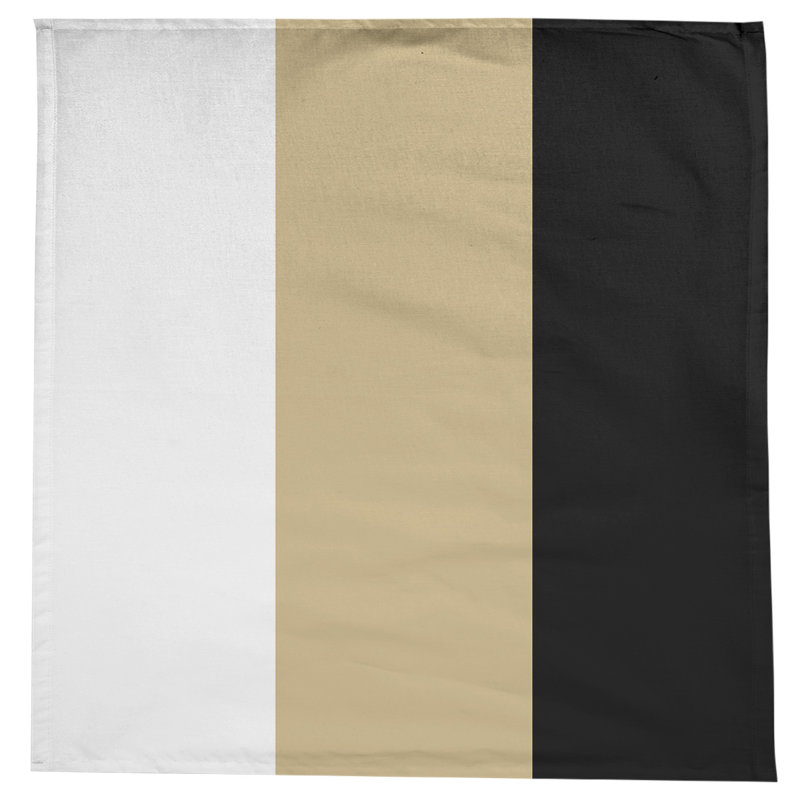 Nappe mélange de coton à rayures Mississippi Rebellion, West Lafayette Train White/Gold/Black