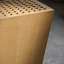 Console en bois naturel à motif de treillis triangulaire-544006639