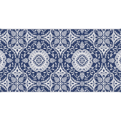 Tapis d'extérieur 9 pi x 18 pi, polypropylène imperméable réversible avec motif floral bleu et blanc, sac de transport portable pour pique-nique, plage, cour, terrasse, tapis de camping camping-car, paille en plastique, camping, tapis
