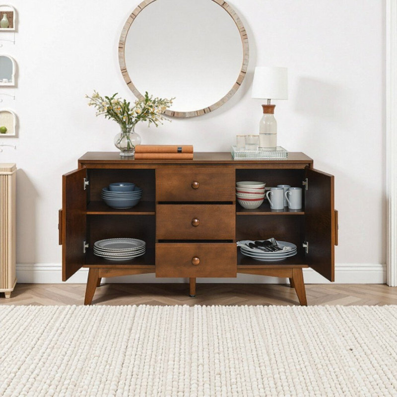 Buffet avec rangement Mid-Century
