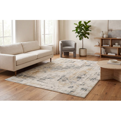 Tapis ivoire / ardoise Mulvihill
