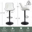 Tabouret de bar pivotant en similicuir Zager-2033200465