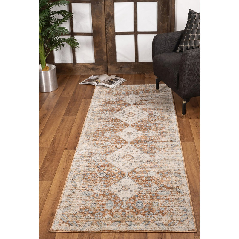 Noble Rust  Area Rug, Runner 2'7" x 7'3"