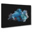 Blue Siamese Fighting Fish In Abstract - Wrapped Canvas Print-55316962