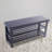 Coffee Strip Pattern Bamboo Shoe Rack - 3-tier 2-in-1 Stool For Stylish Shoe Organization