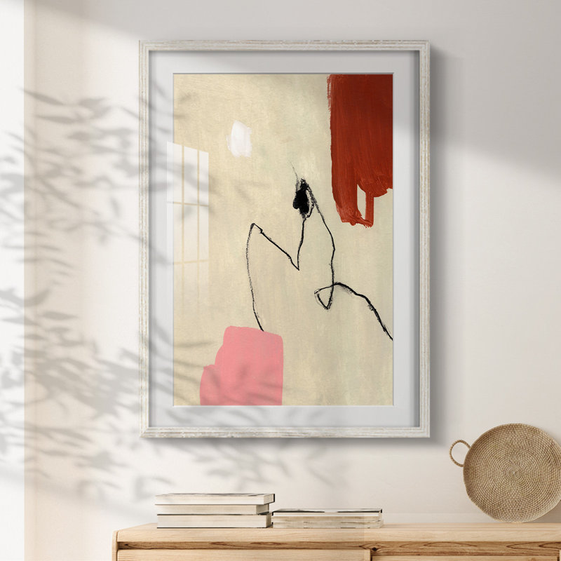 Terra Rosa II - impression encadrée, H 28,5 po x l 20,5 po, Blanc