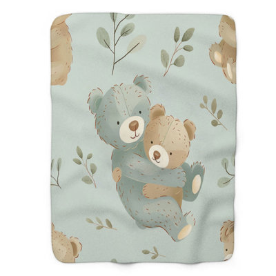 Mama Teddy - 1 Piece Premium Sherpa Blanket