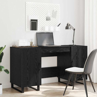 Desk With Shelf 140 X 50 X 75 Cm Engineered Wood