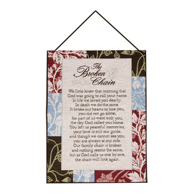  The Broken Chain Woven Cotton Wall Hanging 13 x 18 Inch Decorative Wall Art