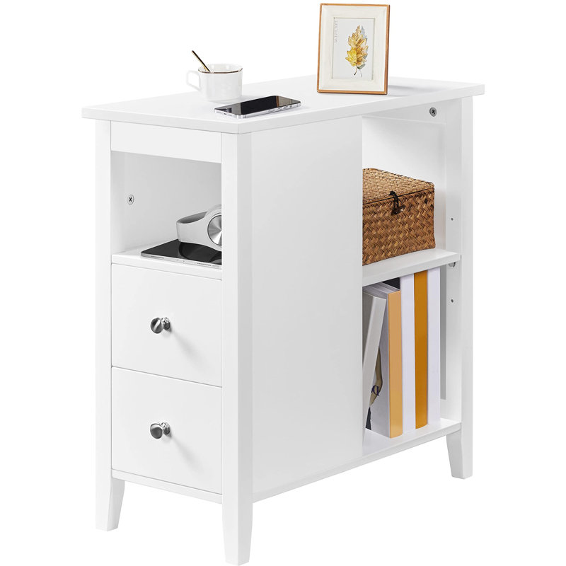 Toth 60cm W Manufactured Wood Bedside Table