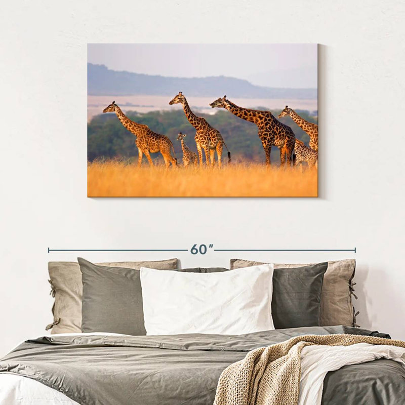 Crowle Giraffe Family Travel, H 30 po x l 45 po