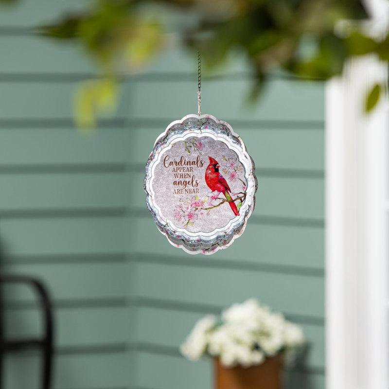 Cardinal Sentiment Memorial Illusion Spinner