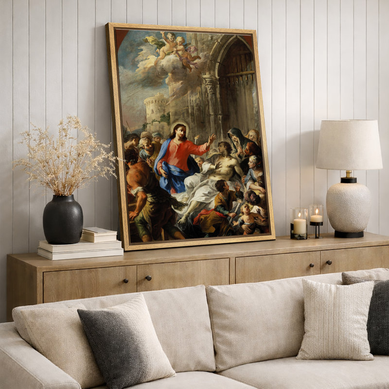 Art du Christ guérissant le mal, images de la Renaissance biblique, impression sur toile encadrée, H 36 po x l 24 po x 1,5 po
