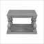 Table basse rétro en placage de pin avec pieds en colonne de style artistique-1428050100