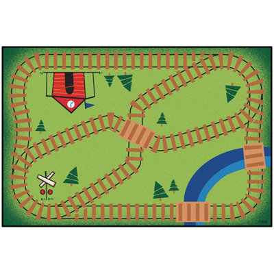 KID$ Value Rugs™ Tufted Green Area Rug