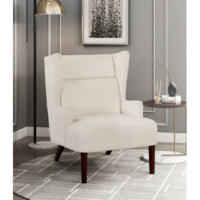 Meuble de salon contemporain à oreilles avec revêtement en contreplaqué en chenille et meubles de salon 1pc (chaise incluse seulement)