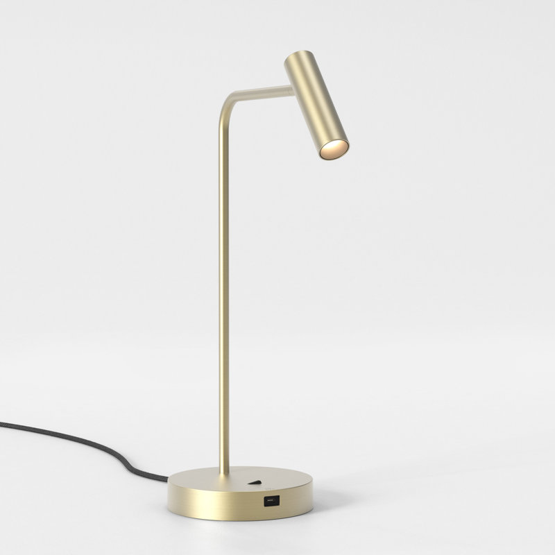 Enna Desk USB C, Matte Gold
