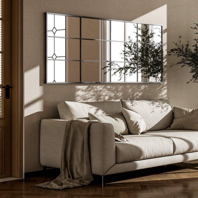 Gianlucas Window Pane Full Length Mirror Wall Mirror, 65" x 23"