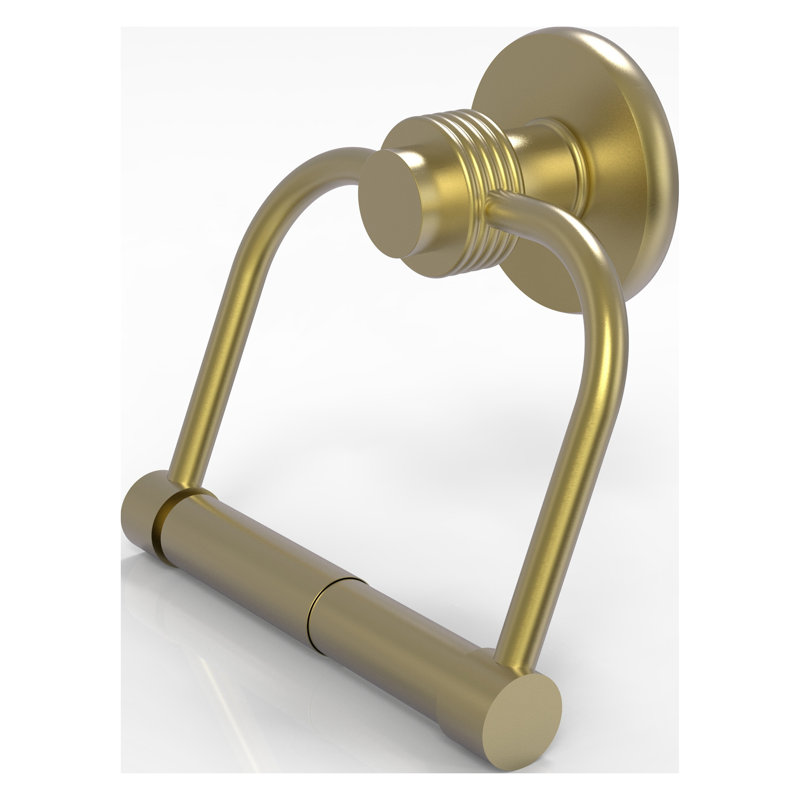 Mercury Wall Mounted Toilet Paper Holder, Satin Brass