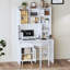Bureau d'ordinateur avec bureau rotatif à 90 degrés (sans la chaise)-367639901
