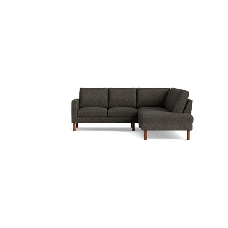 Laguna Sectional, Performance Weave - Onyx, Right Hand Facing