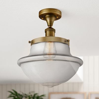 Baptiste Glass Semi Flush Mount