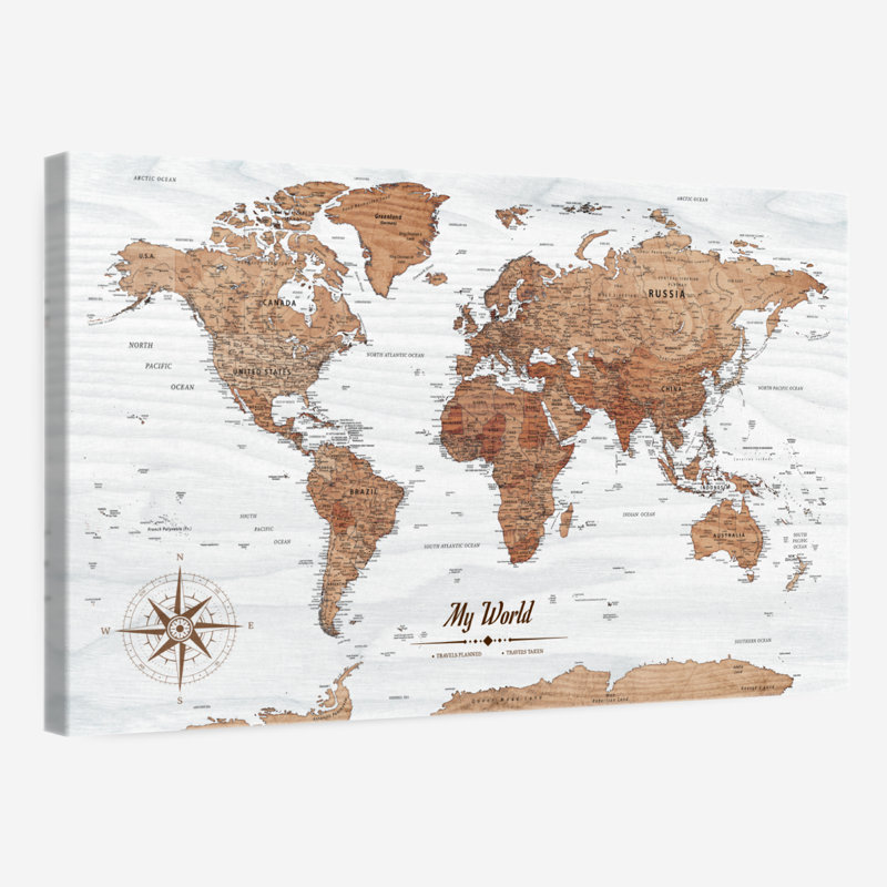 My World Travel Milstead, punaise III, H 8 po x l 12 po