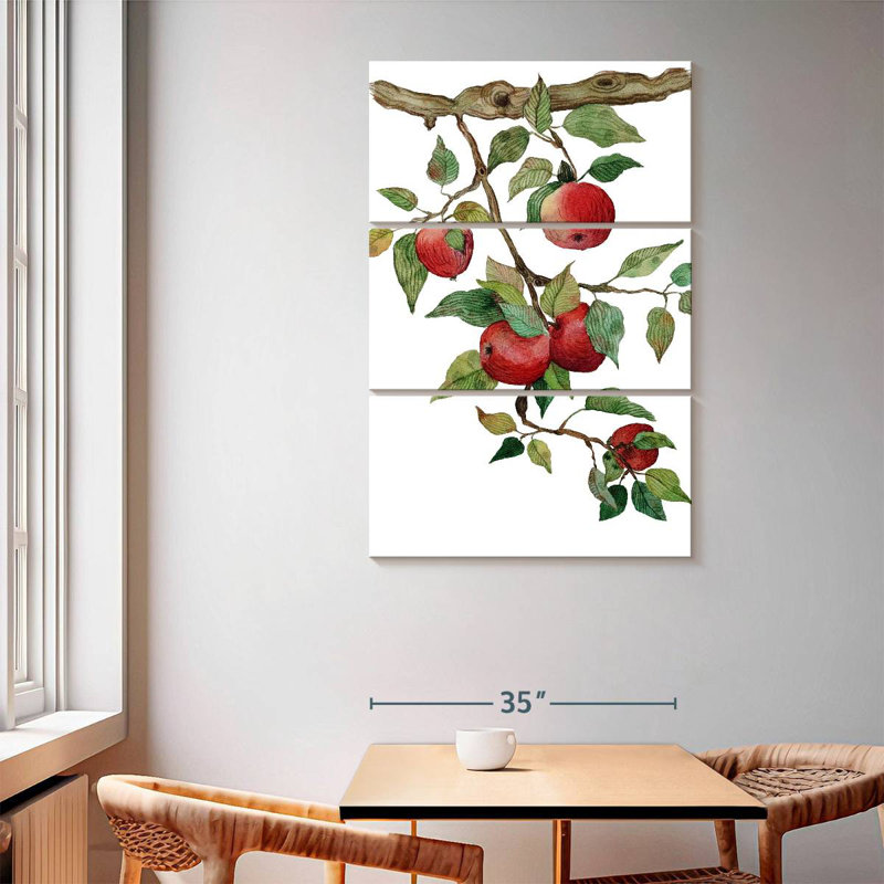 Yarlin Ripe Red Apples, 65" H x 42" W