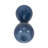Decorative Glam Glass Hourglass Sculpture for Office Decor - Modern Object Accent for Bedroom Styling, Living Room Tabletop or Home Decoration - Blue-970907093-969638723