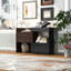 Armoire de rangement multifonctionnelle de 32,5 po à 58,8 po de largeur, H 40 po, buffet avec tiroir, armoire d'angle pour décoration de fenêtre de 44 po de hauteur, salon, couloir, entrée, cuisine et bureau
