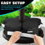 Sac de poids de base de parasol, sacs de sable ronds robustes pour parasol de patio en porte-à-faux, ajustement universel pour tout design décalé, stabilisation et sécurité du parasol (noir)