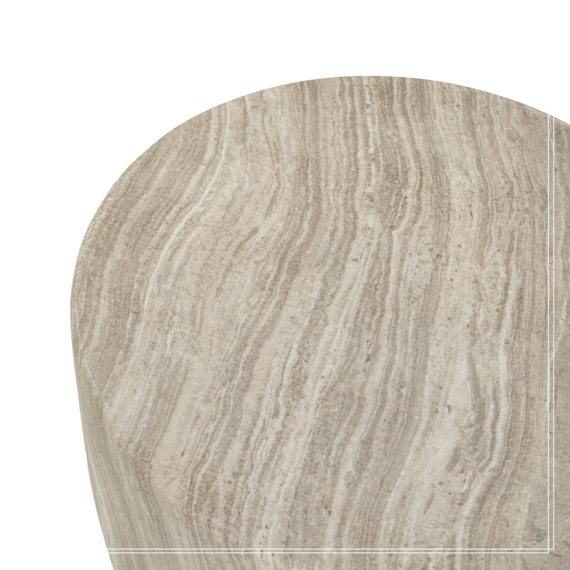 Patio Table with Sturdy Base, Gray