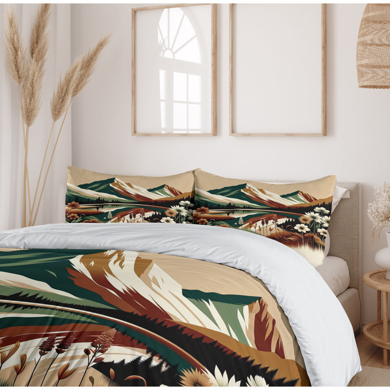 Lake Duvet Cover, California King Duvet Cover + 2 Standard Shams
