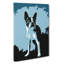 Boston Terrier Dog In Abstract - Wrapped Canvas Print-55315127