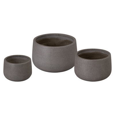 POT DE FLEURS OPUS S / 3, GRIS 10,12,5,16 po
